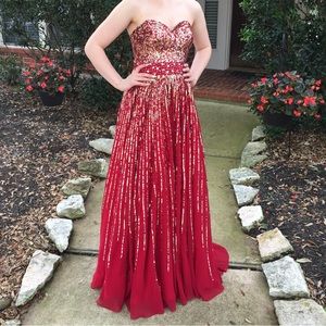 Gorgeous firework PROM DRESS
